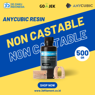 Anycubic Dental Non Castable Resin 3D Printer 500 Gram Stok Baru